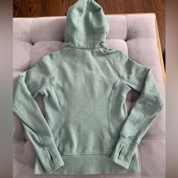 RARE 🦄 Lululemon Scuba Zippered Sweatshirt Cotton Fleece Hoodie Earl Grey Zest - Picture 13 of 13